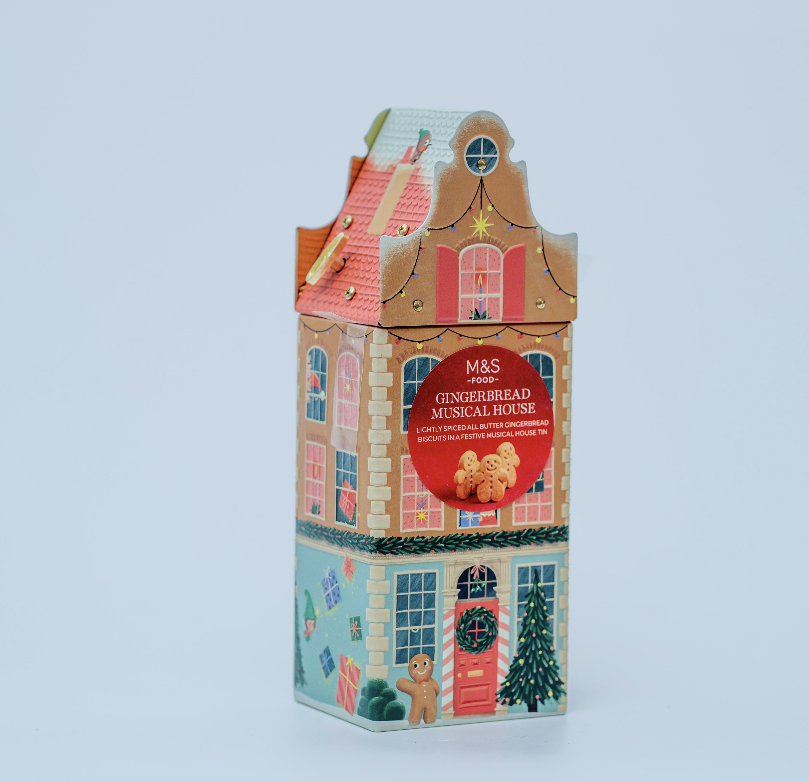 M & S ginger bread musical house