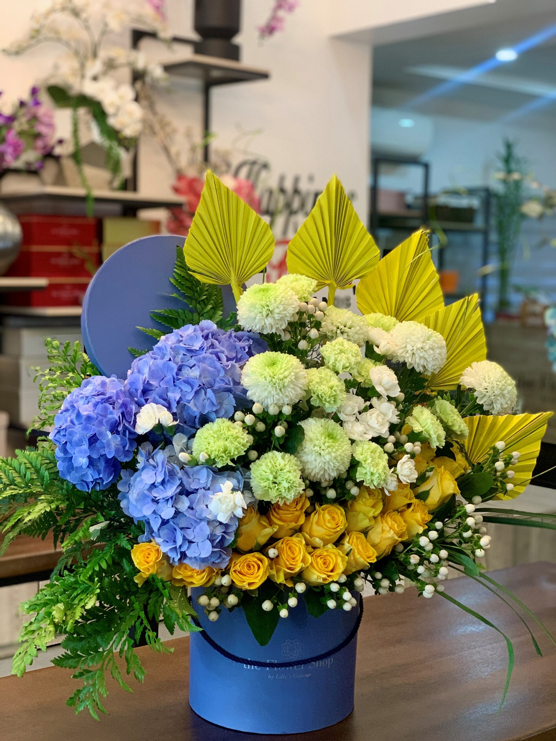 floral box arragement