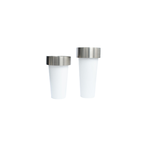 Long Matte White Planter